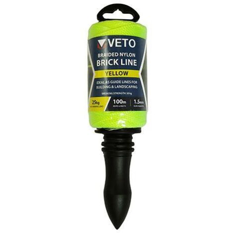 TIMco Yellow Nylon Brick Line & Holder 1.5MM X 100M