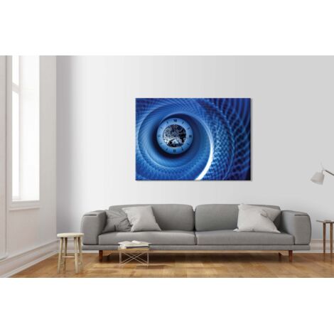 TIME Abstraction - Quadro Canvas su telaio in legno - Misura: 140x100 cm