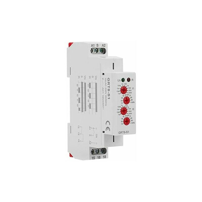 Heguyey - Time Relay Switch, Electricity Timers Mini Asymmetrical Repeat 230V Cycle Timer Relay for Industrial Control