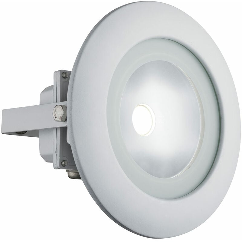 

Atemporal 10W LED luz exterior foco de aluminio casa aplique de pared blanco Globo 34139