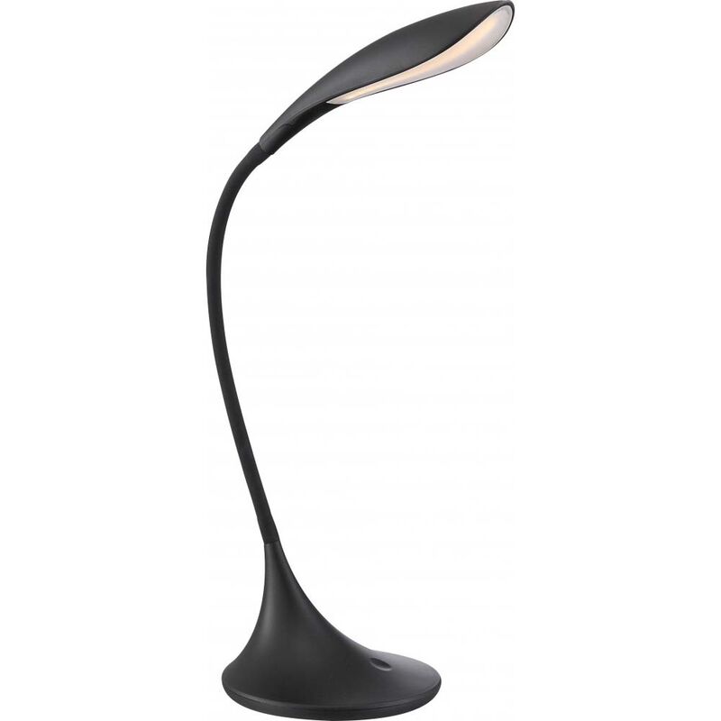 Image of Timeless lampada da tavolo a led in plastica nera opaca 4.5W Globo 58243 shannon