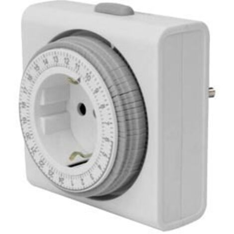 Timer 24 ore - design compatto - collegamento laterale a terra