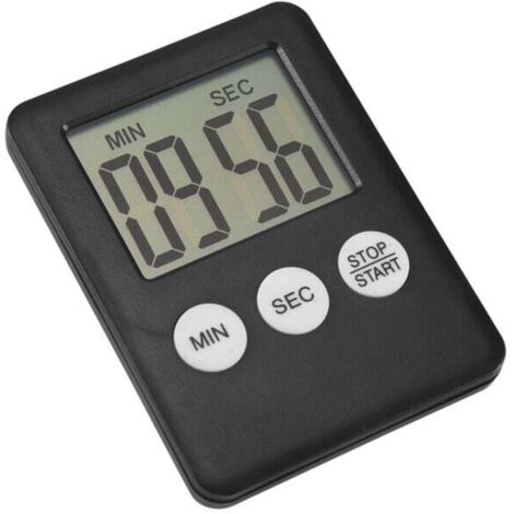 Timer da cucina digitale LCD super sottile con timer quadrato per il conto alla rovescia, magnete e allarme