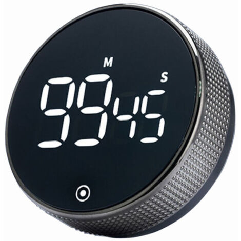 Timer da cucina digitale magnetico con ampio schermo LED regolabile, ideale per bambini, lezioni e fitness.