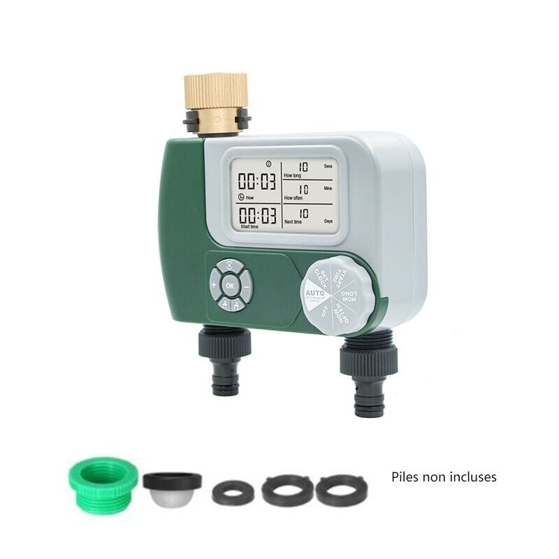 Timer de l'arroseur, minuterie d'eau for Robinet de Tuyau de Jardin, minuteur d'eau programmable avec Retard de Pluie/système d'irrigation