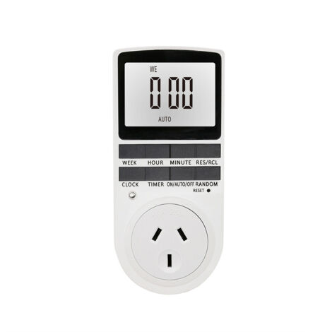 Timer digitale da 240 V, presa elettrica programmabile, spina australiana.