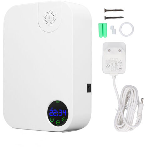 Timer für ätherische Öle – 3-Farben-Display, Weiß, zuverlässig für Zuhause/Hotel – EU-Stecker 100–240 V