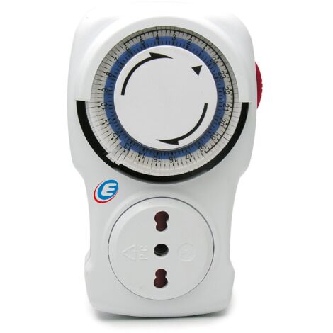 Timer manuale giornaliero programmatore 16a 230v electraline per casa