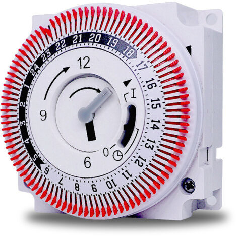 Timer meccanico da 250 V, timer promemoria da 15 minuti e 24 ore, timer industriale per il conto alla rovescia per la cucina e il risparmio energetico