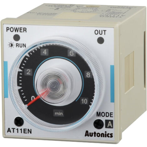 Timer multifunzione multitensione da 0,05s a 100h Pannello At11en