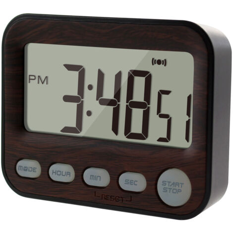 Timer per il conto alla rovescia - Timer da cucina - Cronometro digitale magnetico con ampio display LED - Promemoria sonoro per studiare, cucinare, fare esercizio, timer per la classe per bambini