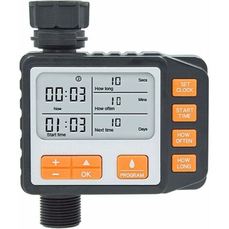 Timer per irrigazione, controller per irrigazione esterna, irrigatore automatico, timer elettronico per tubo flessibile, programmi multipli per giardino, serra, orto, piante, prato, paesaggio5