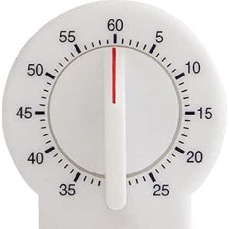 Timer portatile con promemoria da 60 minuti, timer meccanico tradizionale e pratico, allarme manuale per cucinare e imparare.