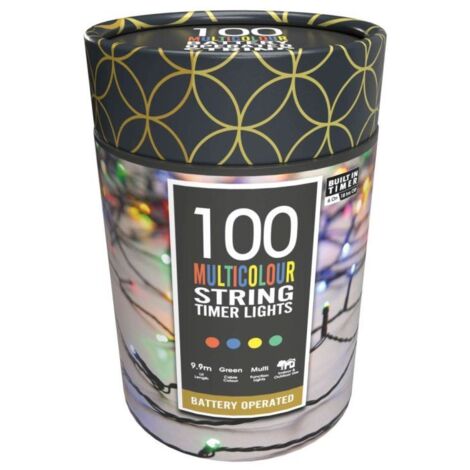 Timer string lights - Multicolour - 100 LEDs (P032201)