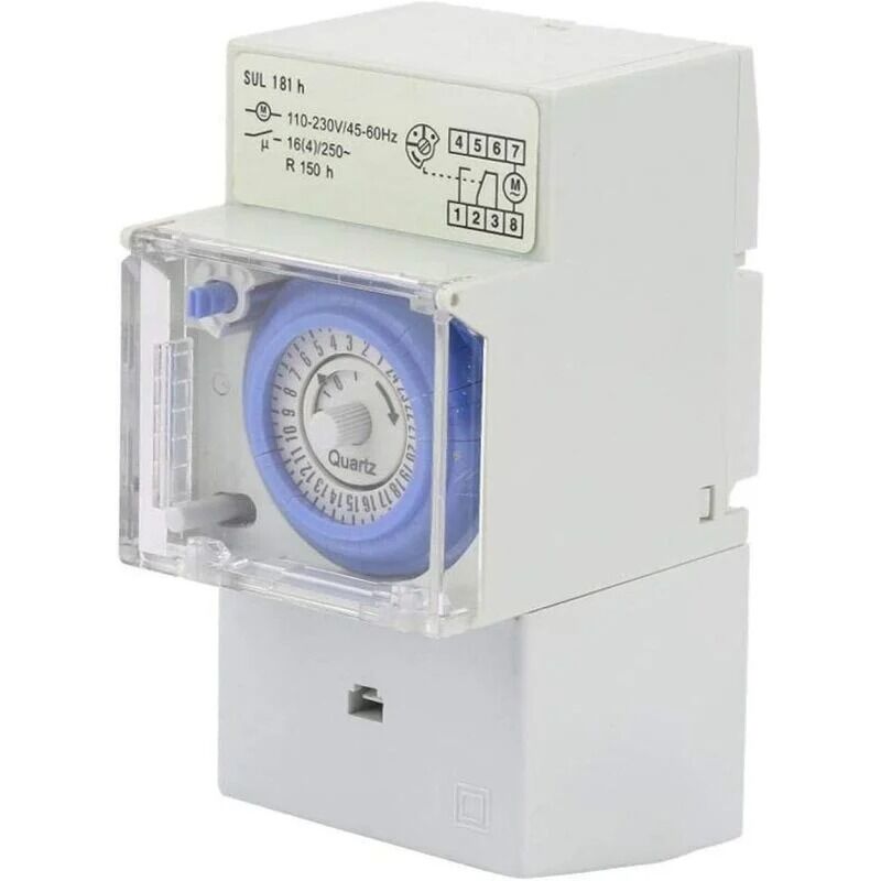 Boed - Timer Switch Manual/Auto Controller Timer Switch 24 Hour Analog Mechanical Timer for street applications