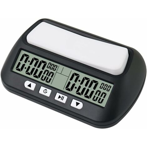 Gusengo Kleine Digitaluhr - Geräuschloser Betrieb Winzige Elektrische Uhr,  LCD Kleine Batteriebetriebene Digitaluhr Mit Knopfbatterie, LED Digital