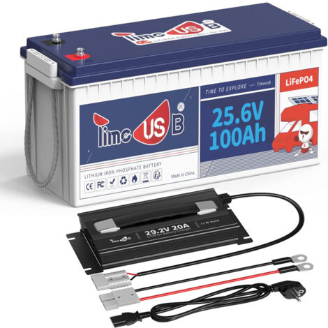 TIMEUSB Batterie, integriertes 100A BMS perfekt für Solarinselanlage, Wohnmobil, Camper, Energiespeicher, Van, Off-Grid, Marine, Max. 2560Wh Lastleistung-Packung2
