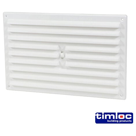 Timloc Hit and Miss Grille Vent White - 242 x 165mm