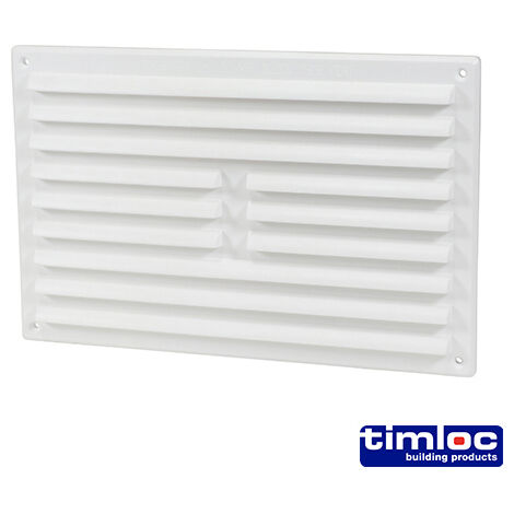Timloc Louvre Grille Vent White - 242 x 165mm