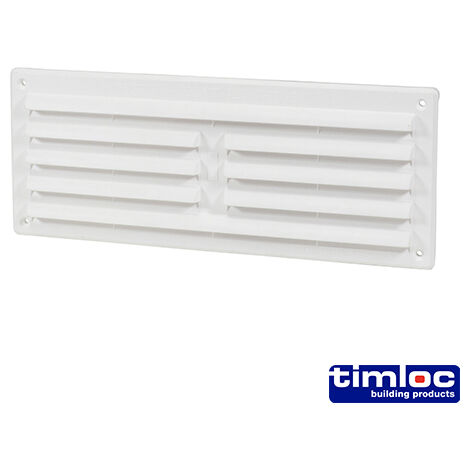 Timloc Louvre Grille Vent White - 242 x 89mm