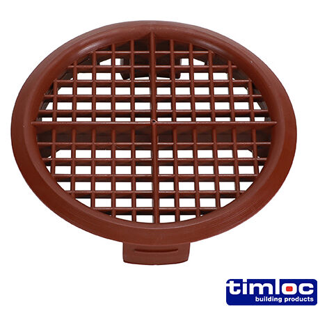 Timloc Push-in Soffit Vent Brown - 70.0