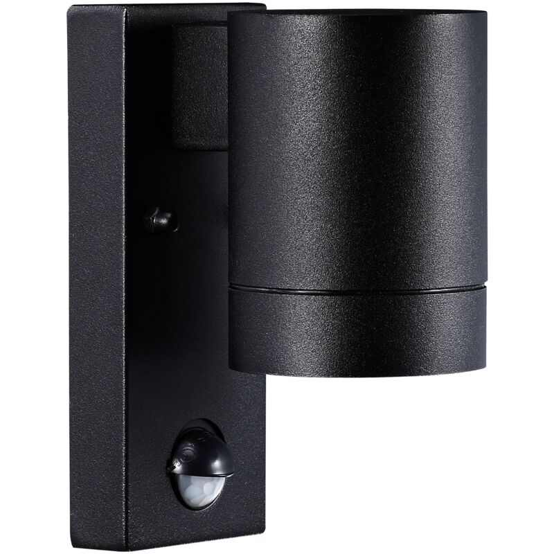 Applique murale tin Maxi Sensor Métal Noir, H.16 - IP54 - GU10 / Nordlux Extérieur