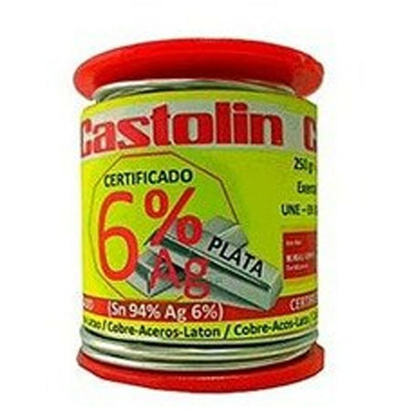 Castolin - Bobine d'eau en étain 6% argent 250G - Plomberie