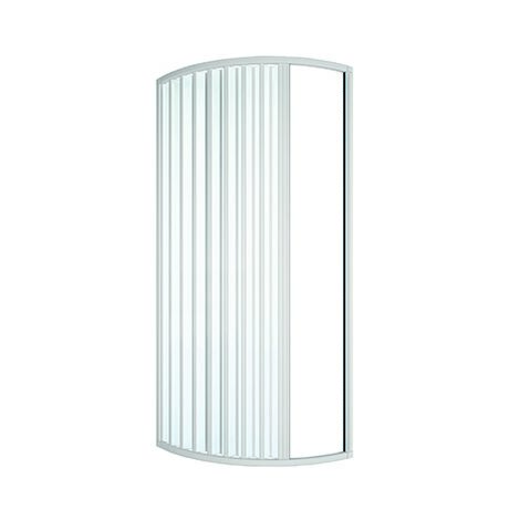 Tina Lux halbrunde asymmetrische Duschabtrennung 70x90 cm links