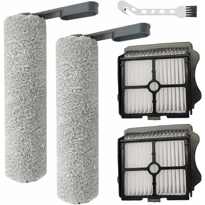 Tineco Floor One S5 / Floor One S5 Pro 2 ensemble d'accessoires de filtre de brosse de remplacement pour aspirateur eau/poussière (5 pièces)
