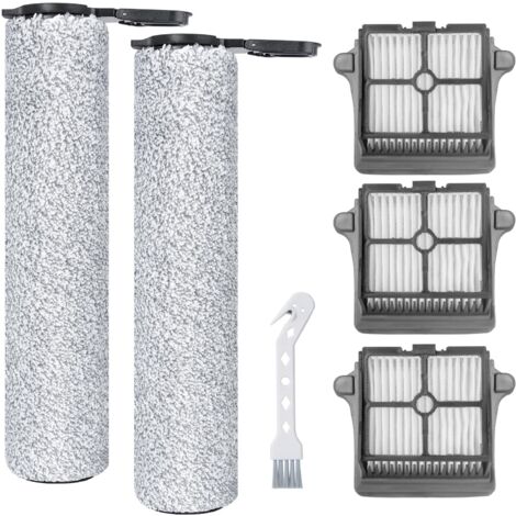 Tineco Floor One S7 Dampfstaubsauger Zubehör: 2 Rollenbürsten, 3 HEPA-Filter, 1 Reinigungsbürste