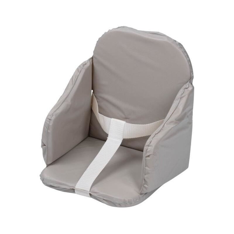 Tineo - tinéo - Coussin De Chaise Haute Bébé, pvc, Sangles De Sécurité, Facile a Laver, Fabriqué En France, 27x26x33cm (Gris)