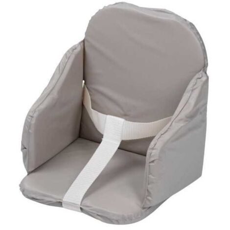 TINEO Coussin de chaise PVC a sangles - Gris