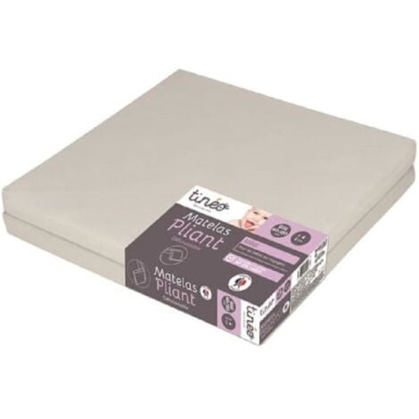 TINEO Matelas pliant 2 parties 60x120x4cm