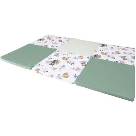 TINEO Maxi Tapis Malin Jungle Buddies 5 en 1 - Evolutif - Dehoussable - 180x200 cm - Nouvelle collection