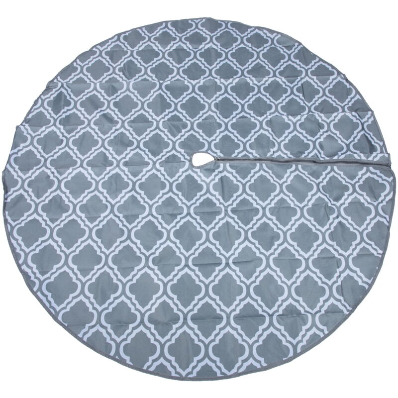 Feiyue - tinksky Nappe de table avec trou et fermeture éclair pour parapluie, tissu d'extérieur rond, carré, pour patio, été