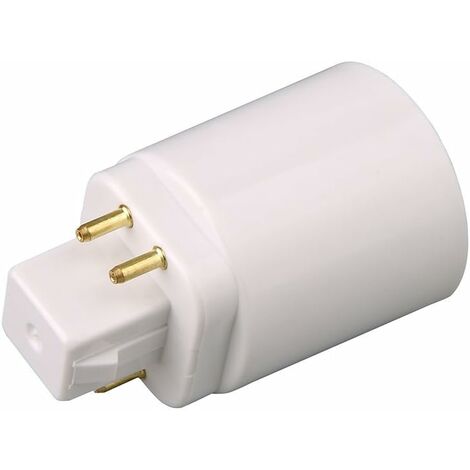Tinor – Adaptateur culot ampoule LED GX24Q vers E27 – Lot de 2 – Tension 220V – Courant 4A pour installation facile