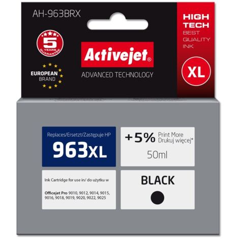 Tinta Activejet para HP 963XL 3JA30AE reg AH-963BRX