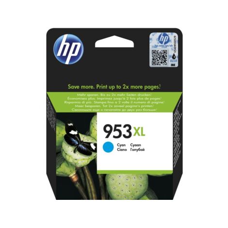 TINTA HP 953XL OFF PRO 7740/8210/8710/8715/8718/8719 ORI CYAN F6U16AE