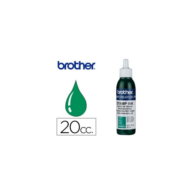 

Brother - tinta para reentintado verde 20cc unidad