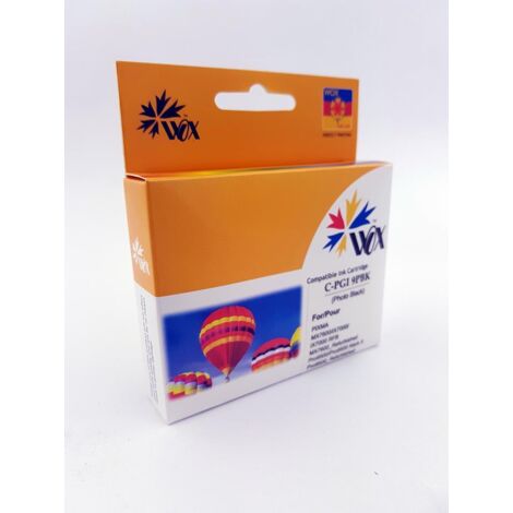 Tinta Wox Photo Black Canon PGI 9PBk con chip, reemplazo para PGI-9PBk