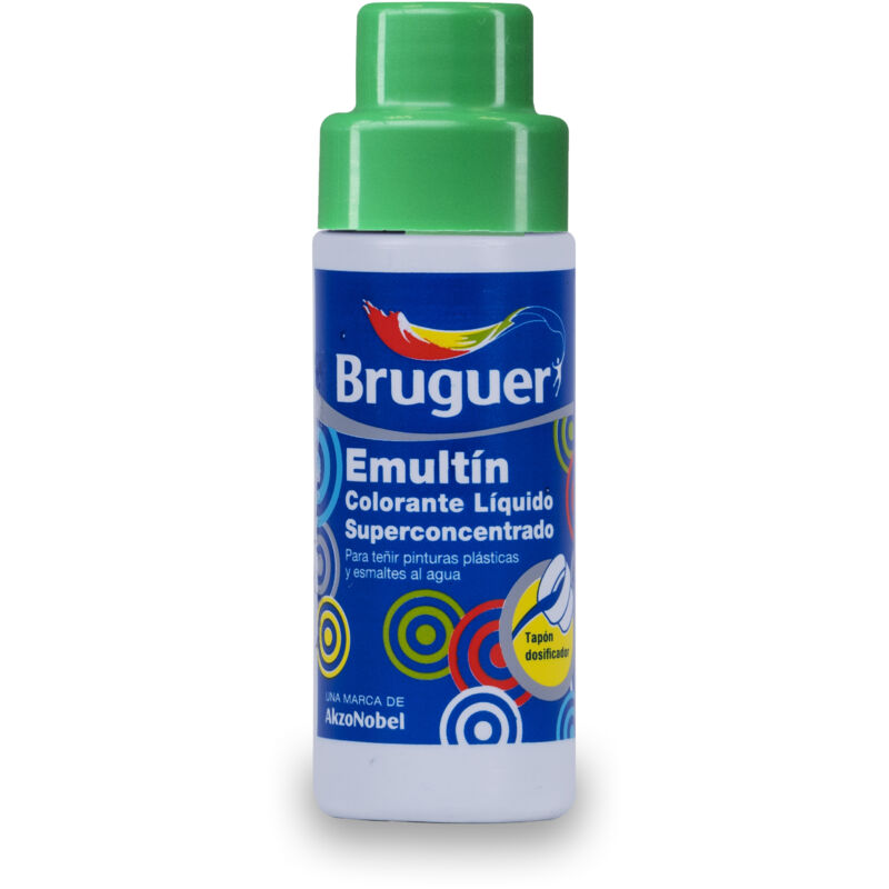 Bruguer - Emultín Colorante Líquido Superconcentrado para pinturas y esmaltes Verde Hierba 50 ml