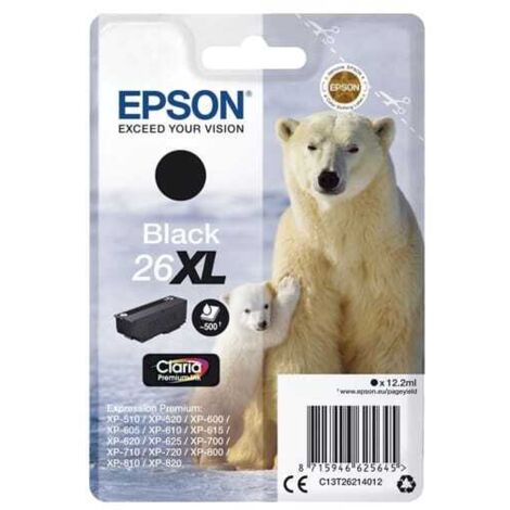 TINTE T2631 - Tinte - Epson - photoschwarz - T2631 - original (C13T26314012)