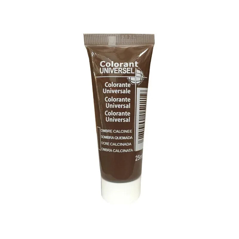 Tinte universal, tubo de 25 ml, burnt umber.