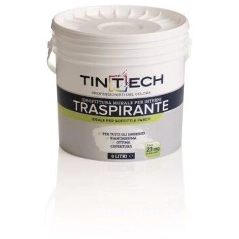 TINTECH IDROPITTURA TRASPIRANTE INTERNI 4 L