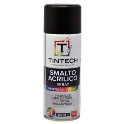 TINTECH SMALTO SPRAY 400ML NERO OPACO