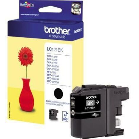 Tintenpatrone Originalzubehör LC-121BK ca. 300 Seiten schwarz 3,9ml