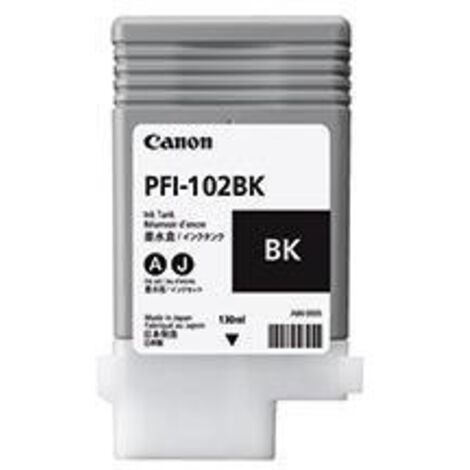 Tintenpatrone Originalzubehör PFI-102BK ca. 740 Seiten schwarz 130ml