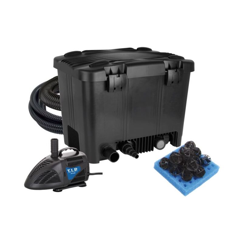 Kit de filtres de bassin TIP - pour bassin de 20 000 l, UV-C 18 W, humide et sec, récipient filtrant de 70 l, WDF 20000 UV 18, 30285