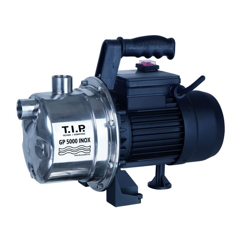 T.i.p. - Pompe de jardin tip - acier inoxydable, 5 000 l/h, hauteur de refoulement 45 m, 2000 w, système à jet, protection contre les surcharges, gp