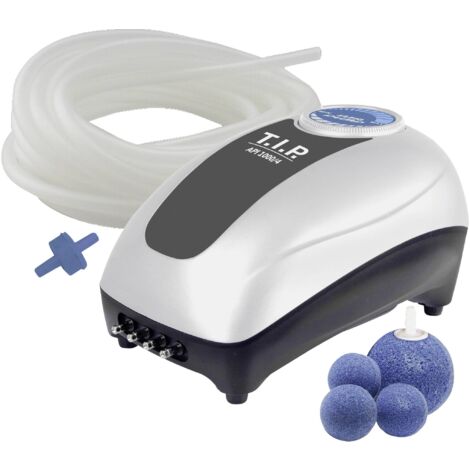 T.I.P. – Aérateur de bassin API 1000/4 – Débit max 900 l/h – Puissance 12W – 4 sorties d'aération pour oxygénation efficace